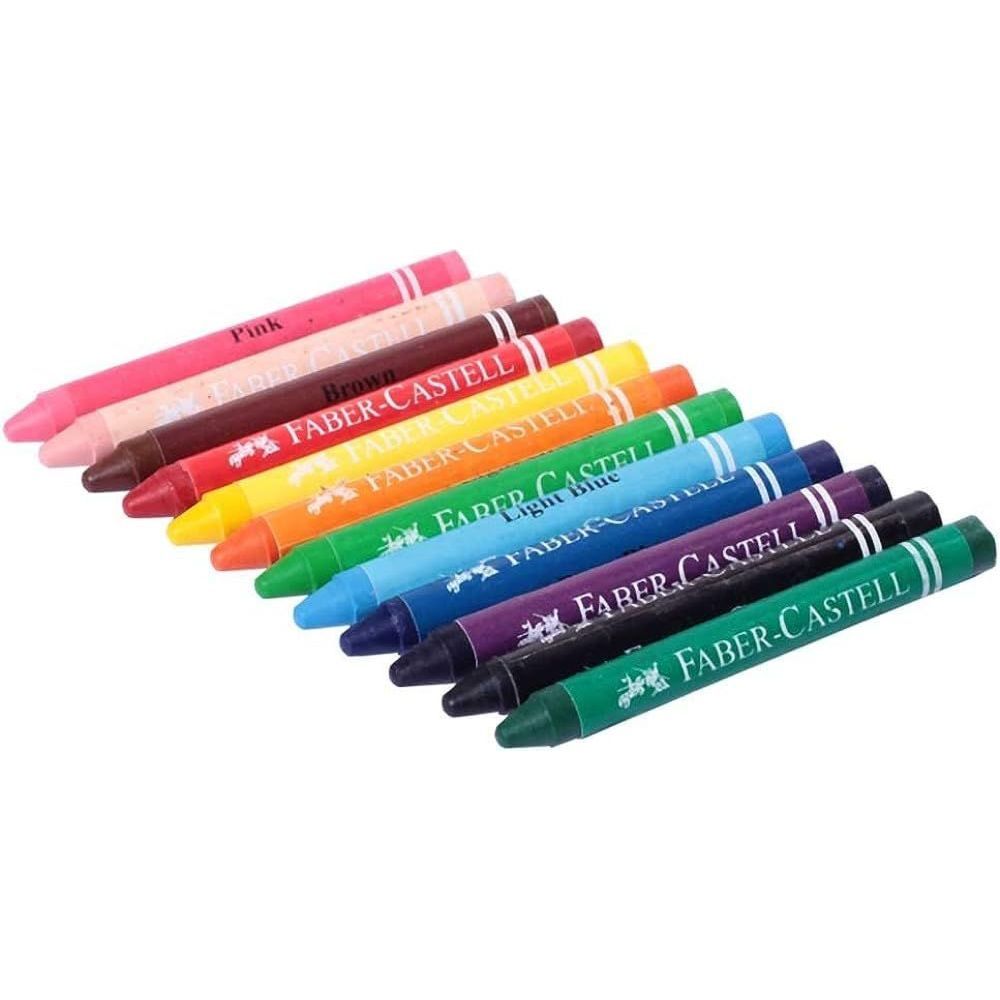 Faber Castell - Wax Crayons - 12 Pc Set