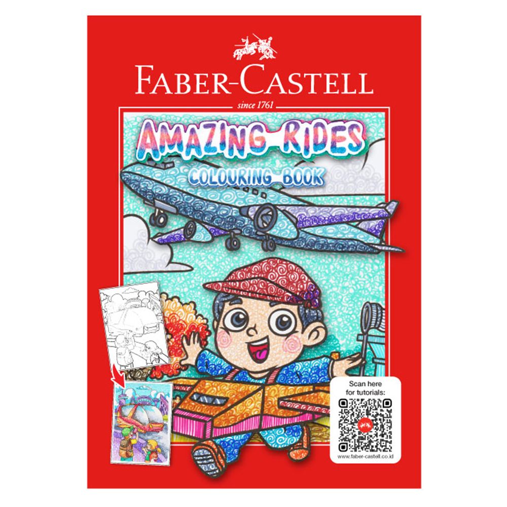 Faber Castell - Amazing Rides Colouring Book