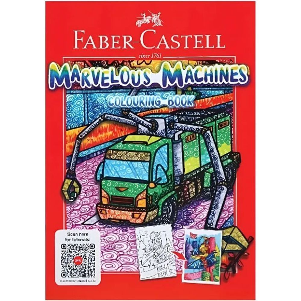 Faber Castell - Marvelous Machines Colouring Book