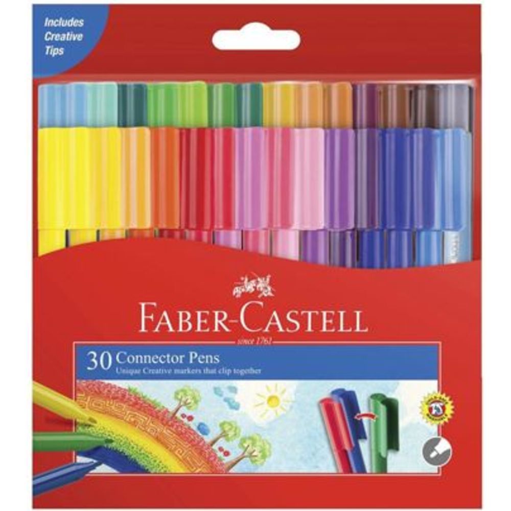 Faber Castell - Connector Pen - 30 Pc Set