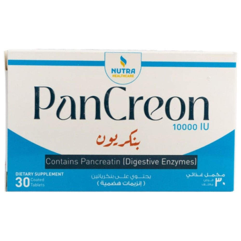 PanCreon 10,000 IU - 30 Coated Tablets