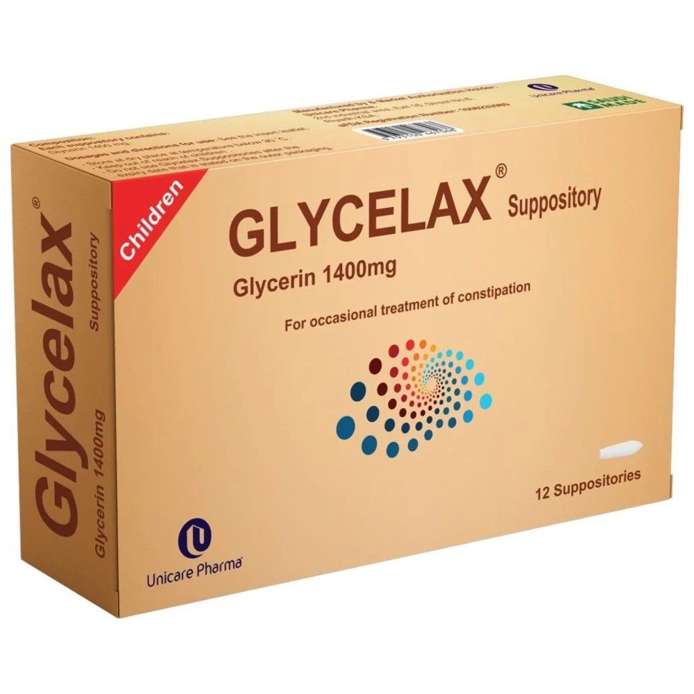 Glycelax Glycerin 1400 mg - 12 Suppositories