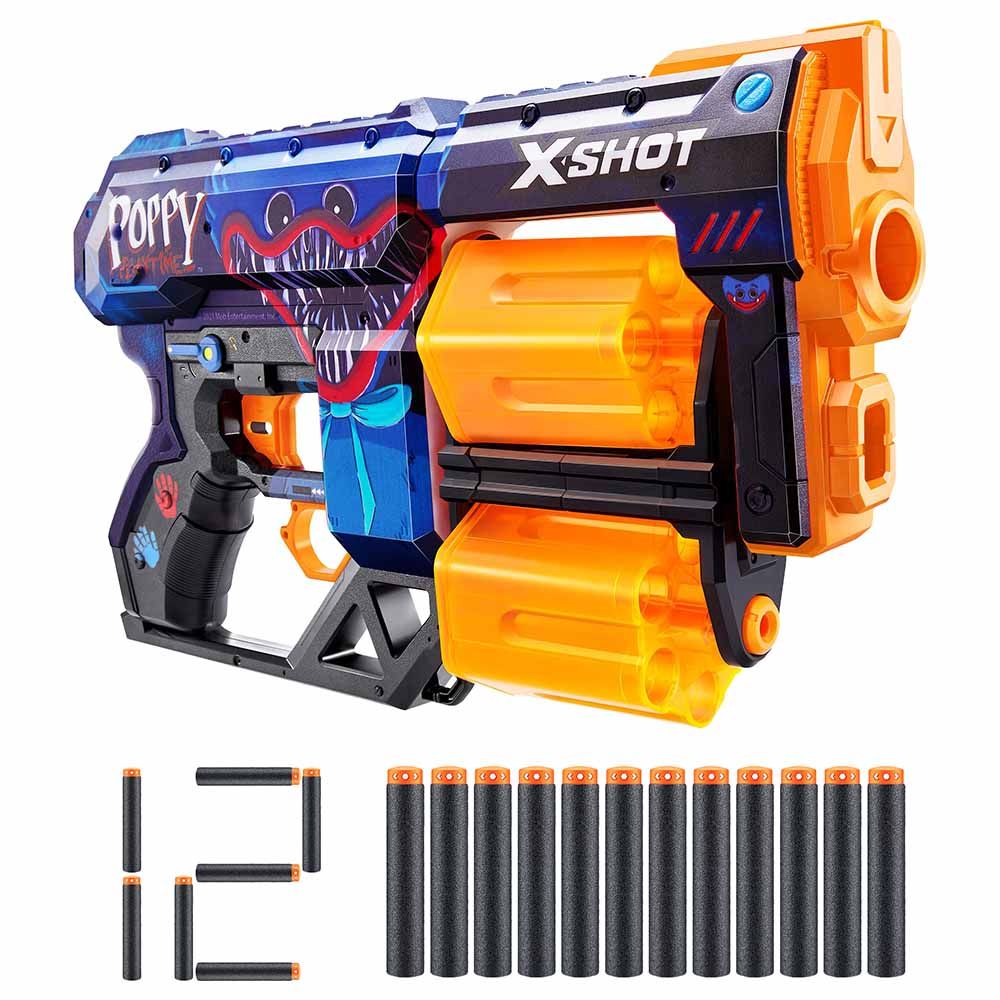 X-Shot - Skins Dread Poppy Playtime S1 w/ 12 Darts - Jumpscare