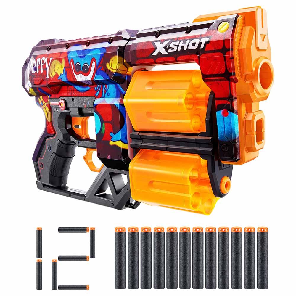 X-Shot - Skins Dread Poppy Playtime S1 w/ 12 Darts - Toony