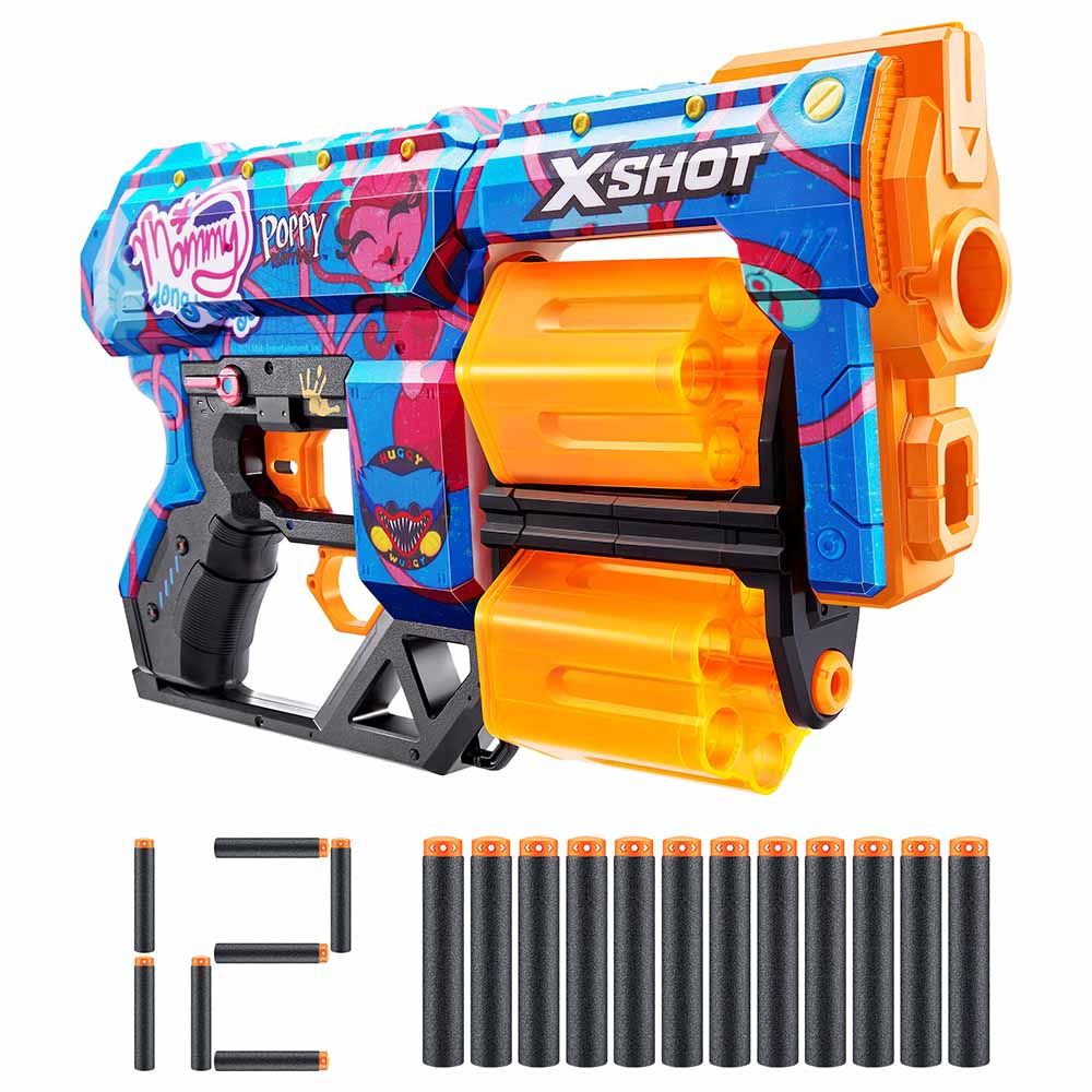 X-Shot - Skins Dread Poppy Playtime S1 w/ 12 Darts - Gametime