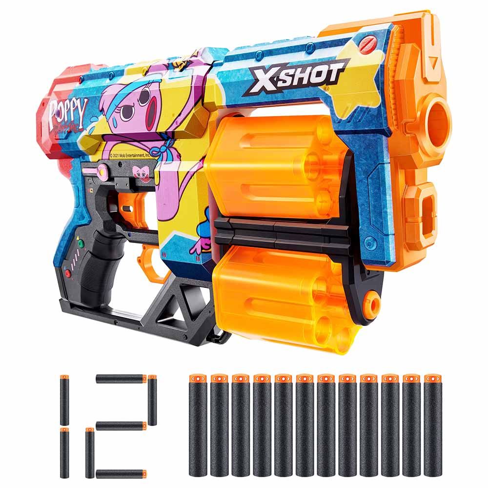 X-Shot - Skins Dread Poppy Playtime S1 w/ 12 Darts - Kissy