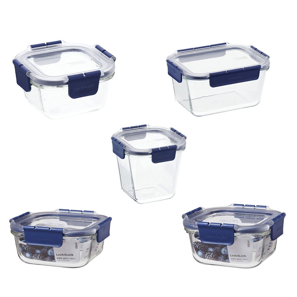 LocknLock - Square Heat Resistant Glass Container