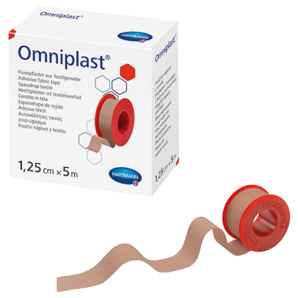 هارتمان - شريط لاصق من أكسيد الزنك أومني بلاست 1.25 سم × 5 م