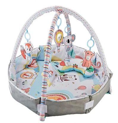 Little Learners - Oval Outback Friends Baby Playmat With Toys