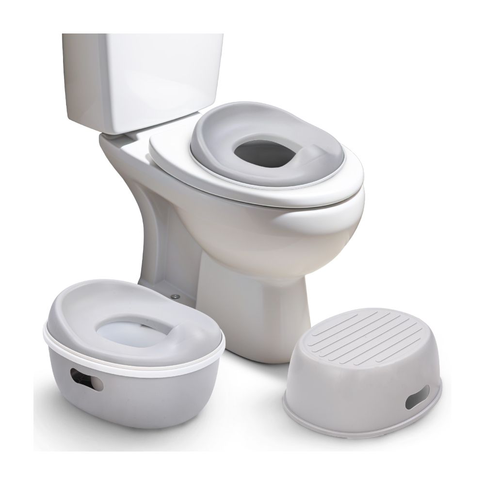 Baybee - Nando 3-In-1 Baby Potty Training Toilet Seat - Grey