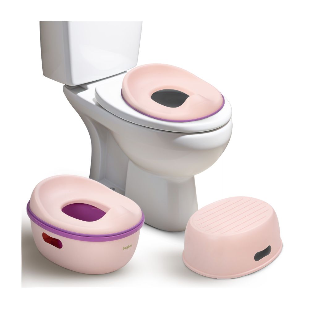 Baybee - Nando 3-In-1 Baby Potty Training Toilet Seat - Pink