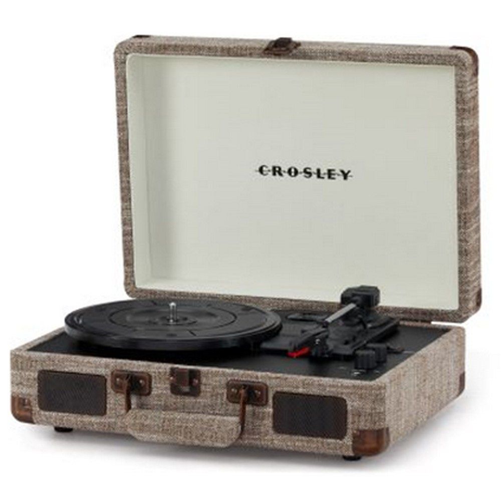 Crosley - Cruiser Plus Portable Turntable W/ Bluetooth In/Out - Havana Fabric