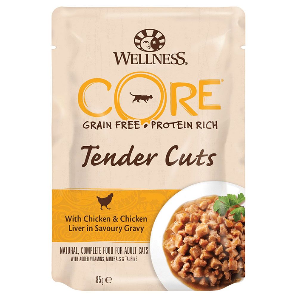 Wellness - Core Chicken And Liver In Gravy Cat Food - 85 g - Pack of 24