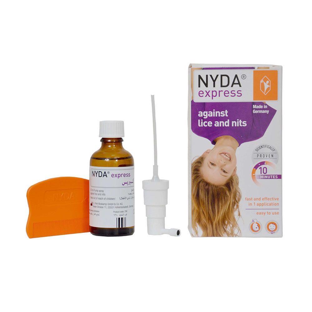 Nyda - Spray Against Lice And Nits With Comb - 50 ml