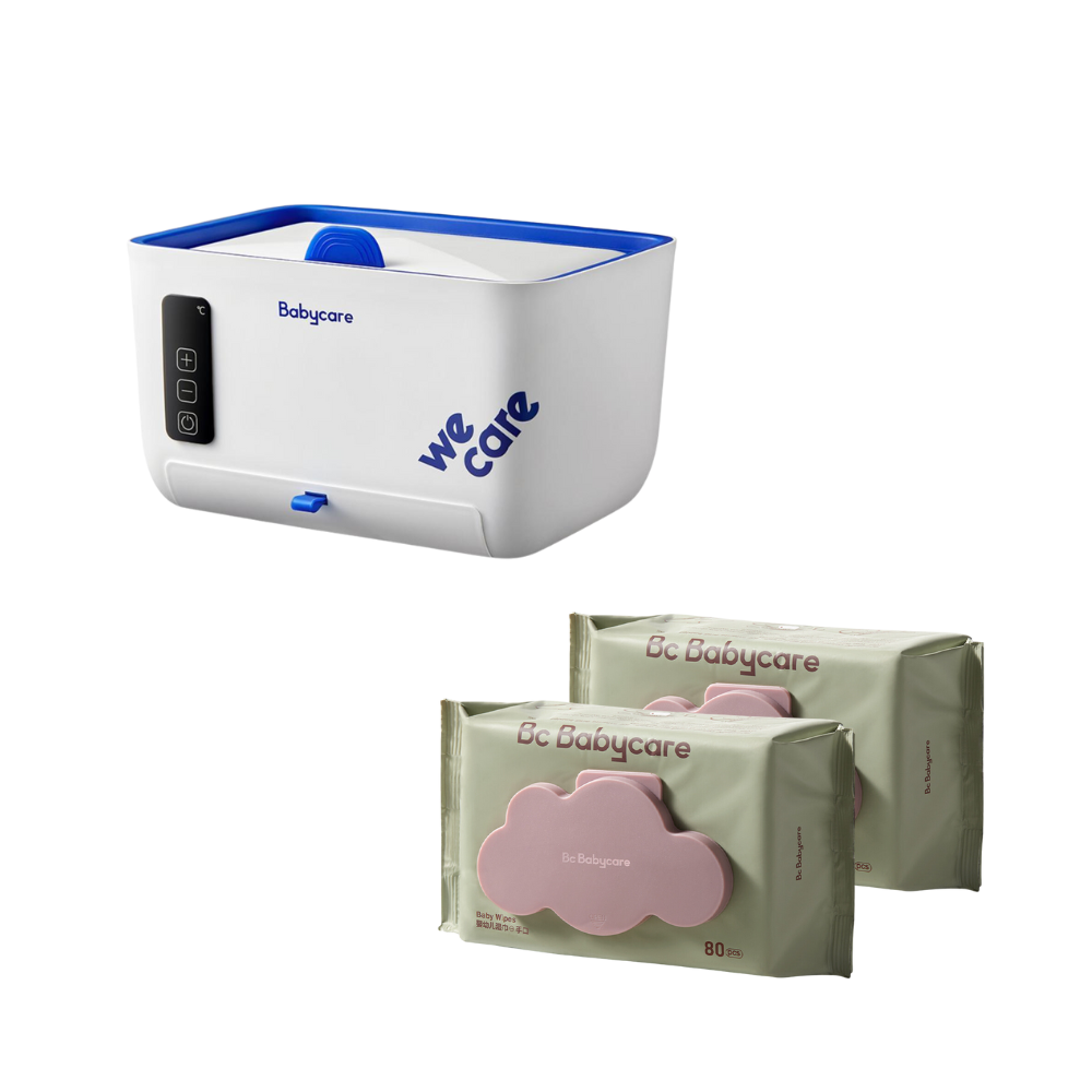 Babycare - Wipe Warmer And Wet Wipes - Pack of 2 x 80 Pcs
