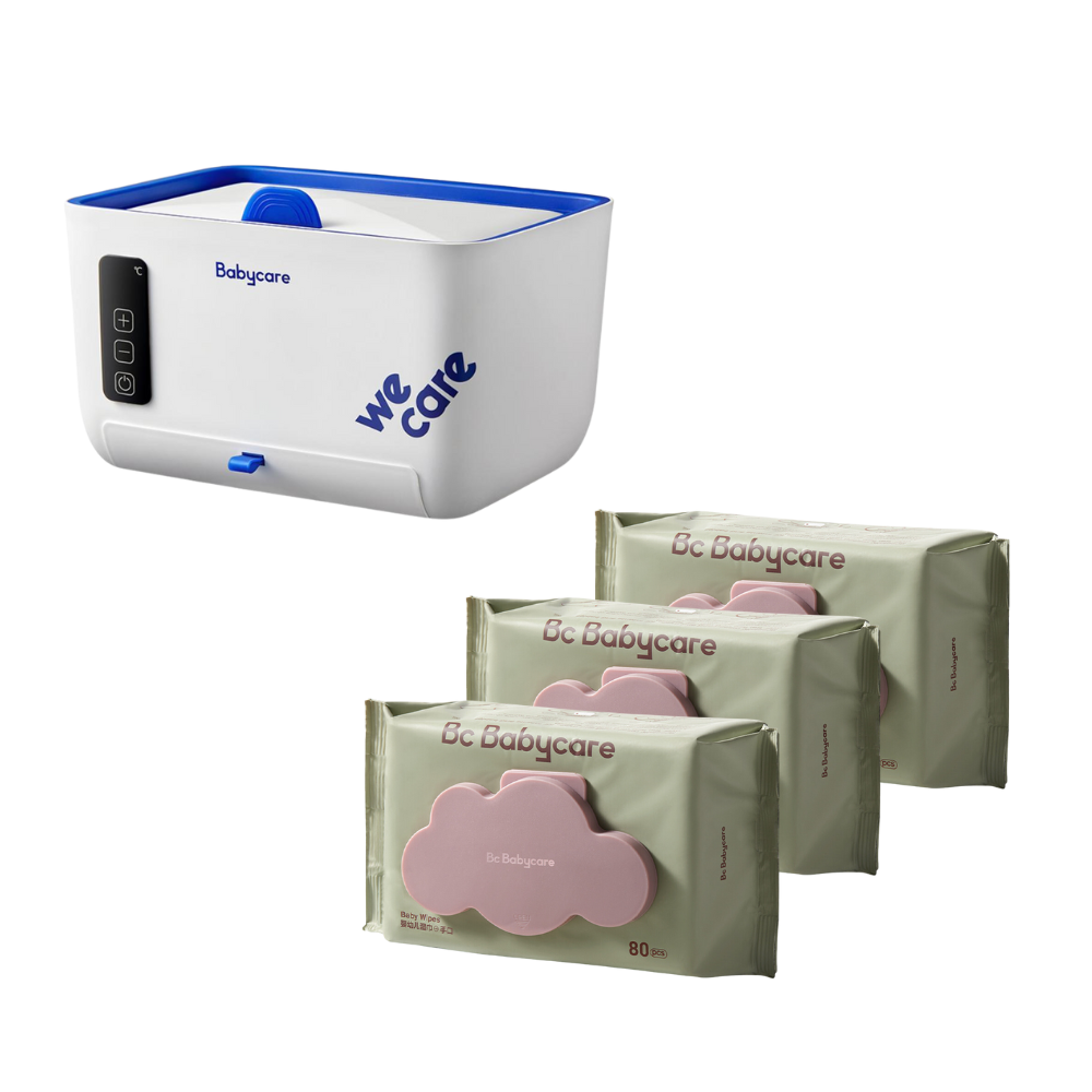 Babycare - Wipe Warmer And Wet Wipes - Pack of 3 x 80 Pcs