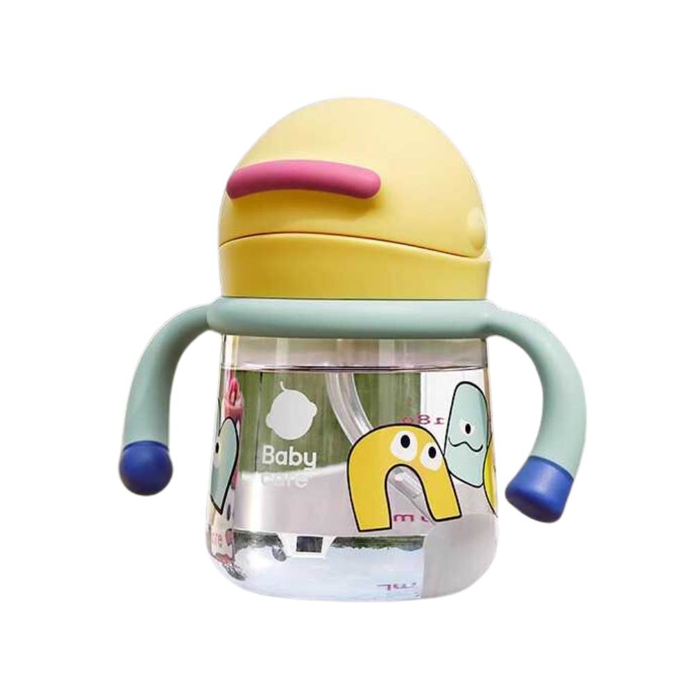Babycare - Kids Water Sippy Cup - Green/Yellow - 240ml