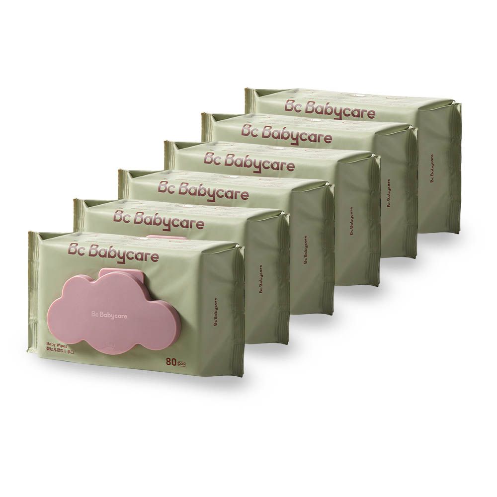 Babycare - Baby Wipes - Pack of 6 x 80 Pcs