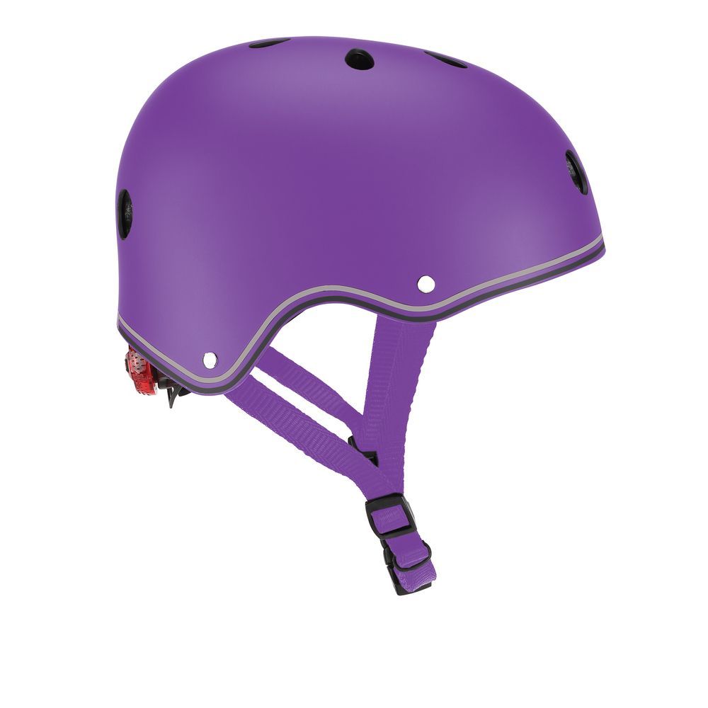 Globber - Kids' Helmet With Lights - Purple - 48-53 cm