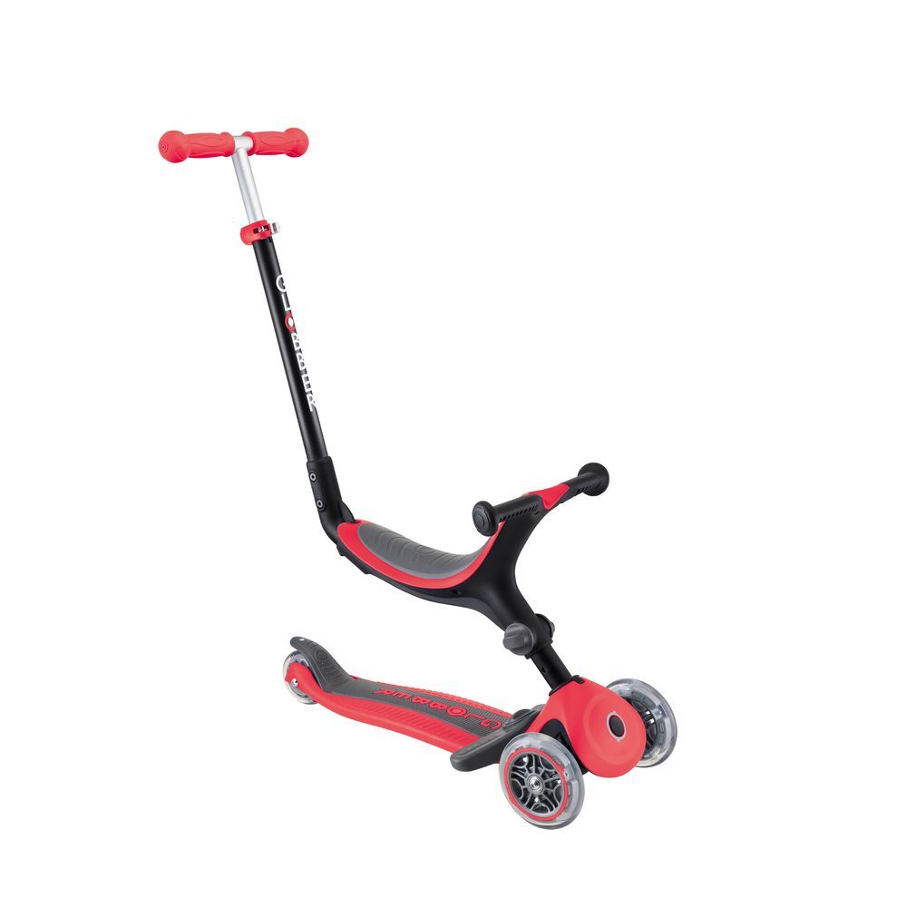 Globber - Go Up Foldable Plus All-In-One Manual Scooter - Red