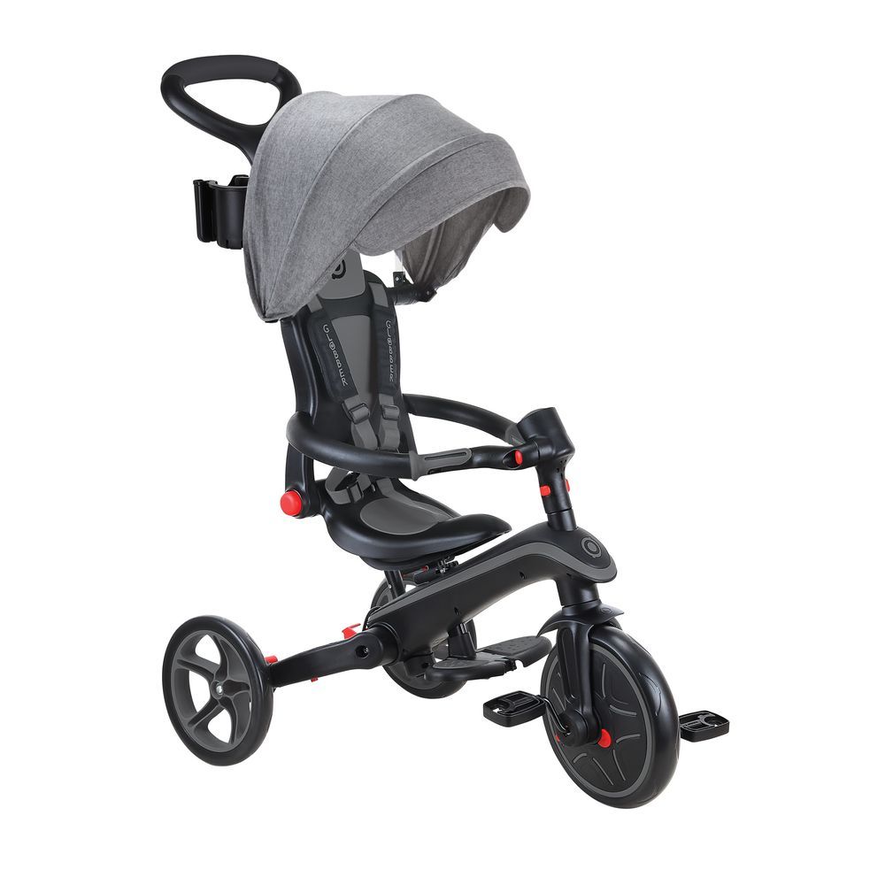 Globber - Explorer Trike Foldable 4-In-1 Tricycle - Grey