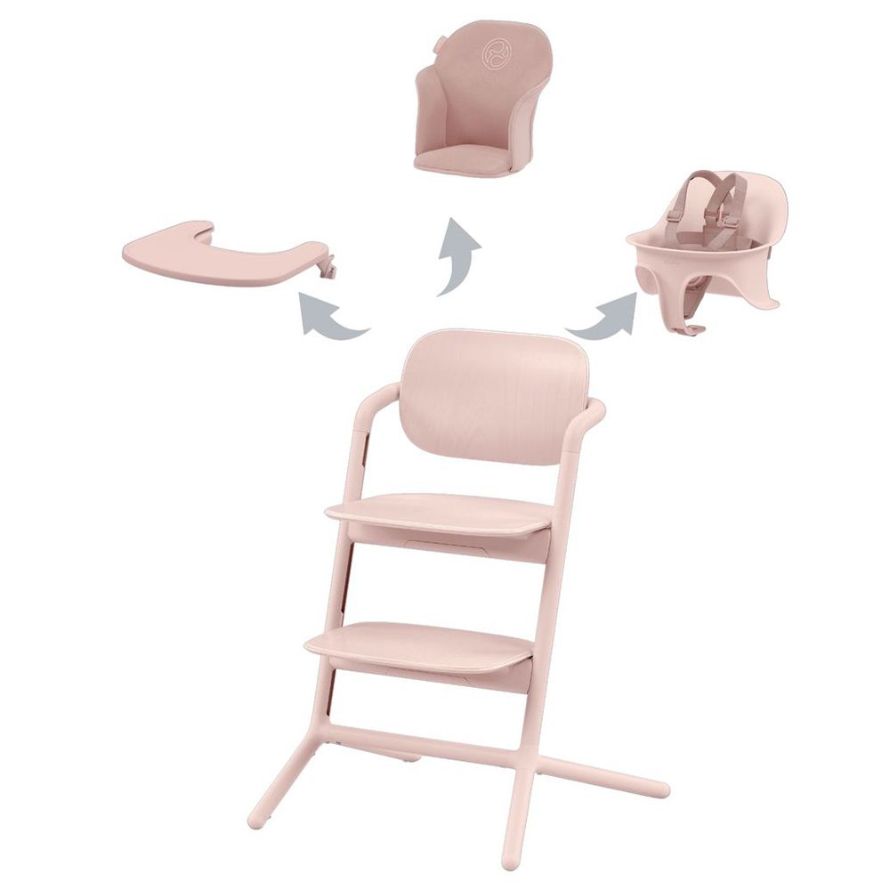سايبكس - كرسي الطعام للأطفال ليمو 3 في 1 - زهري