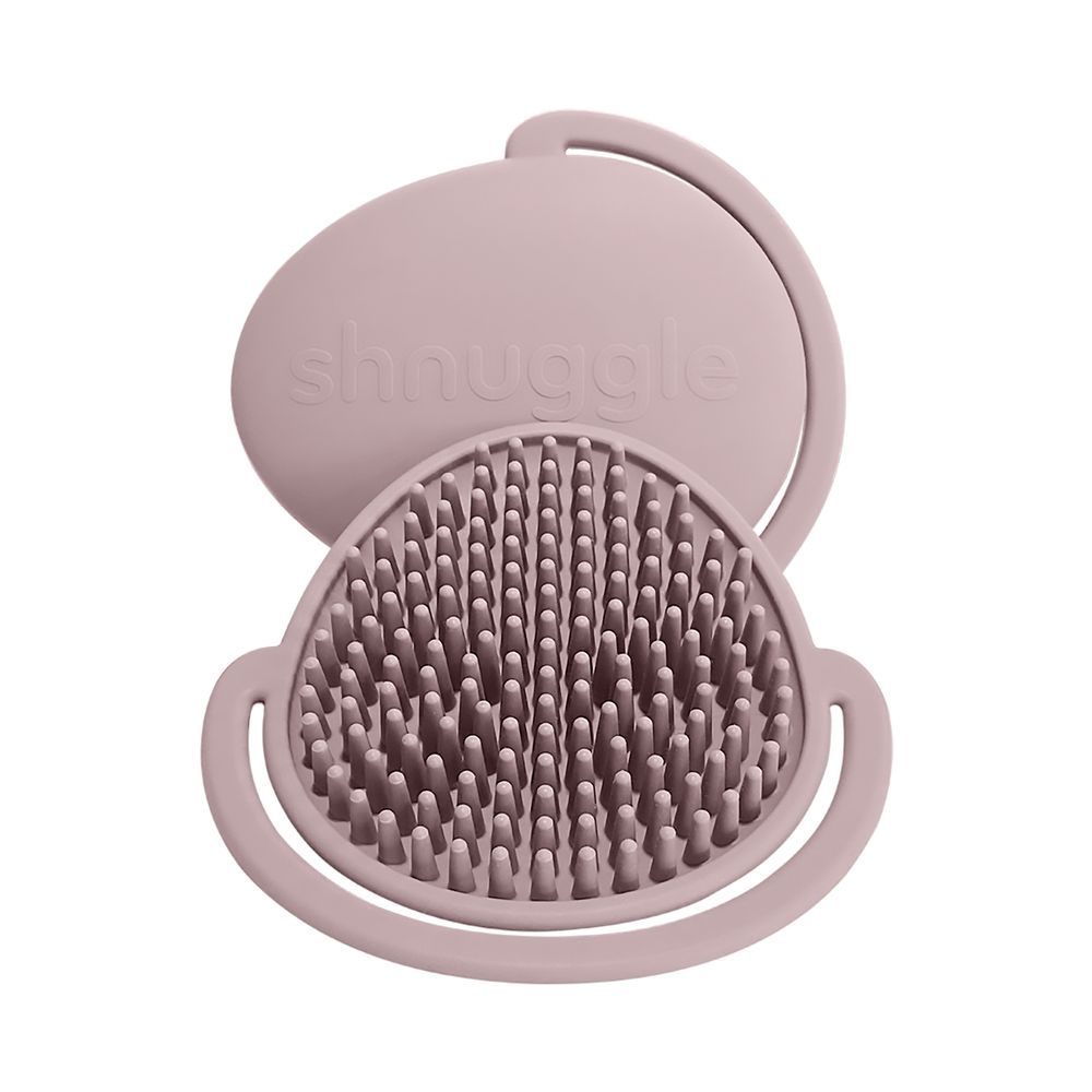 Shnuggle - Baby Bath Silicone Brush - Blossom Pink