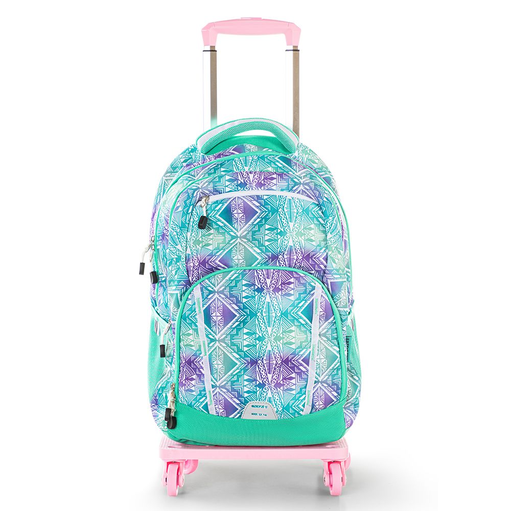 Mermaid Rolling Backpack For Girls With Lunch Box
