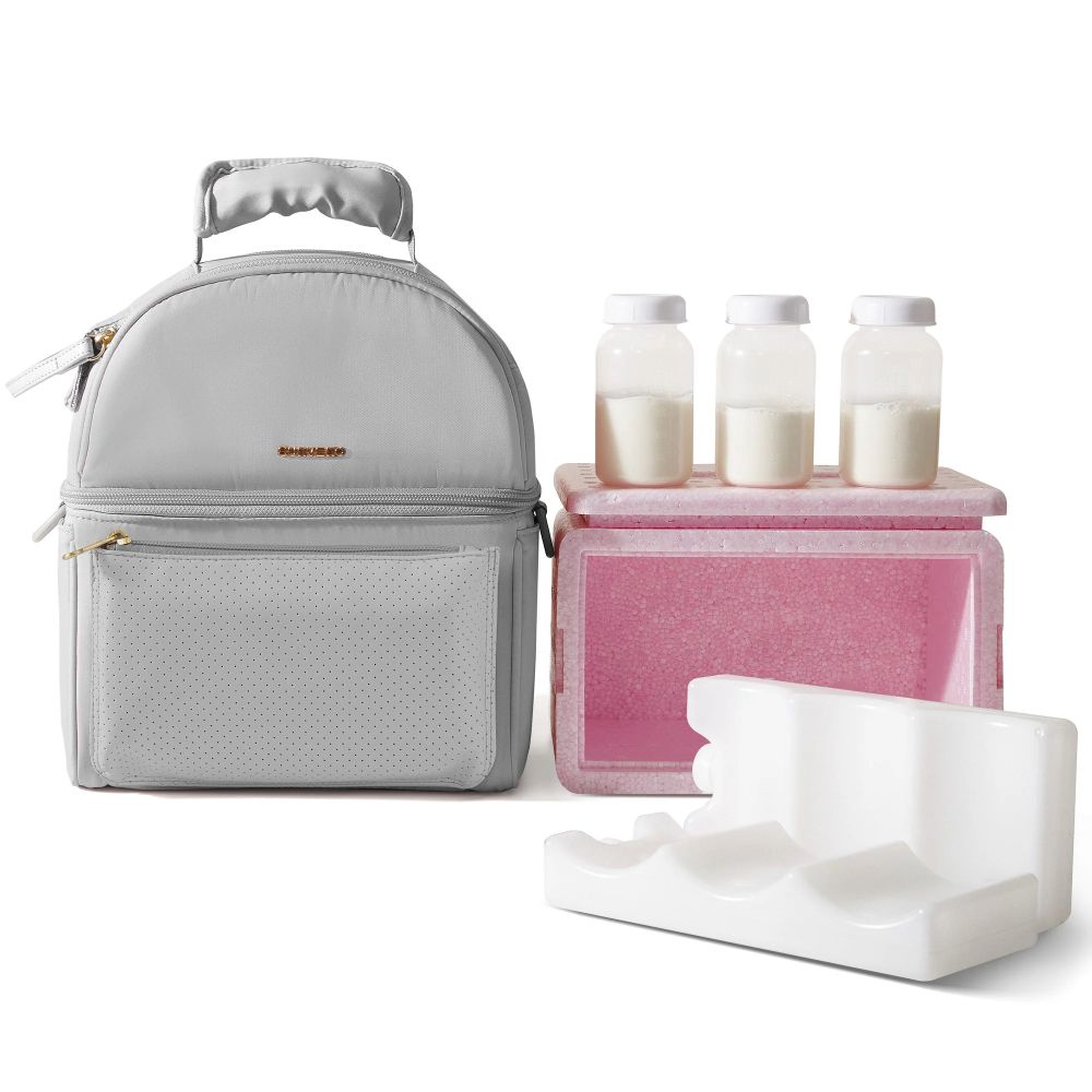 Sunveno - Breastmilk Cooler Bag With Insulation Box Set - Grey