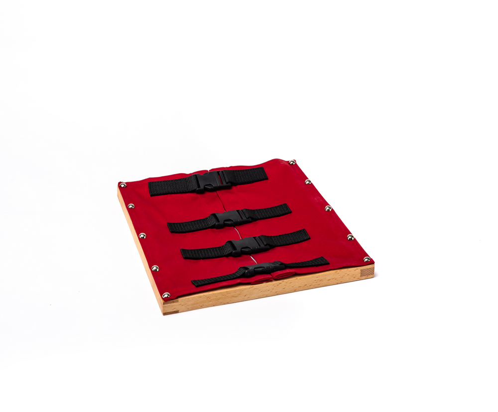 إيدو فن - إطار مشابك مونتيسوري - أحمر