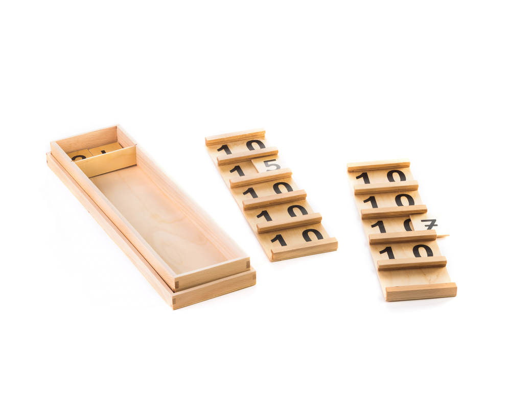 مجموعة ألعاب مونتيسوري من إيدو فن - لوحات الأرقام للمراهقين - بيج/أسود - 13 قطعة