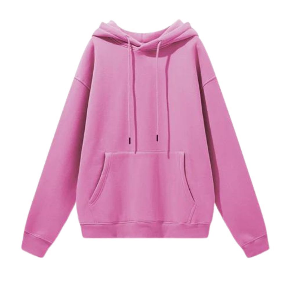 Mei Stylish - Women's Long Sleeve Pullover Hoodie - Pink