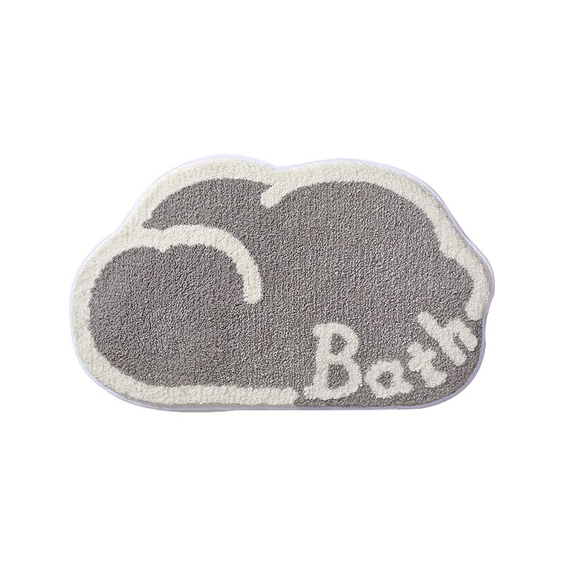 Mei Stylish - Plush Non Slip Bathroom Mat - Cloud - 45x75cm