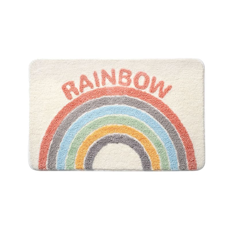 Mei Stylish - Plush Non Slip Bathroom Mat - Rainbow - 50x80cm