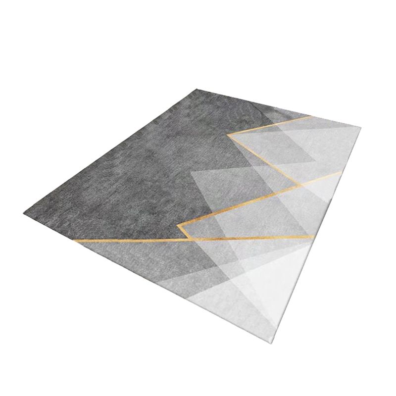 Mei Stylish - Non Slip Floor Velvet Carpet - Light Grey - 140x200cm