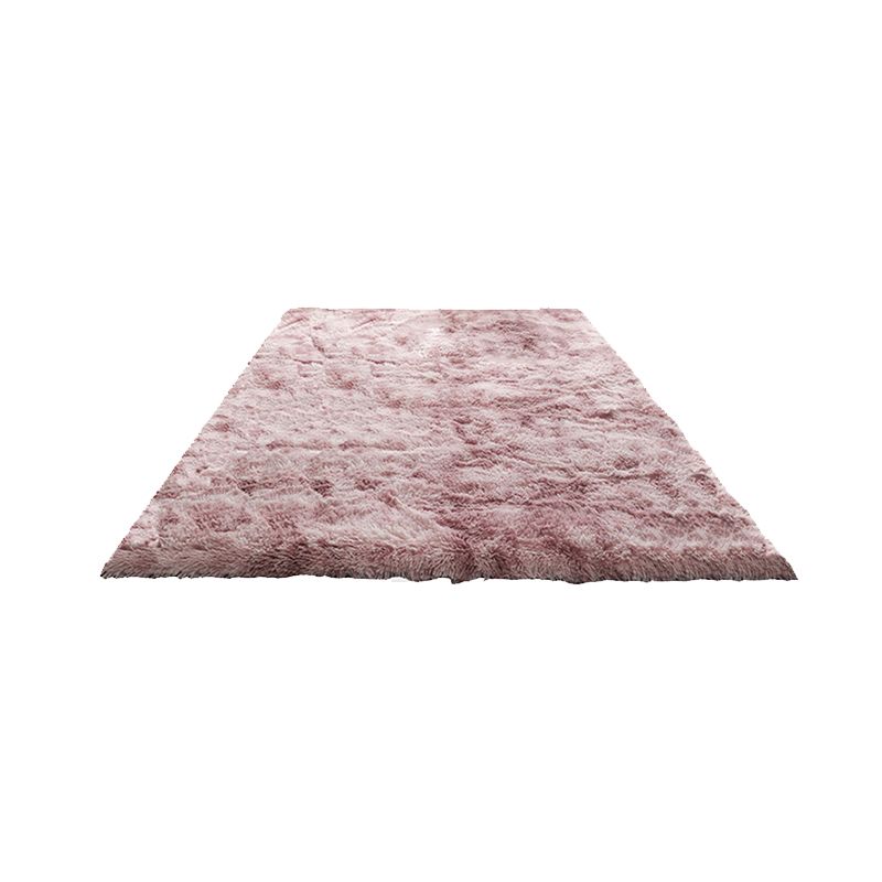 Mei Stylish - Modern Wool Fluffy Floor Mat Carpet - Deep Pink