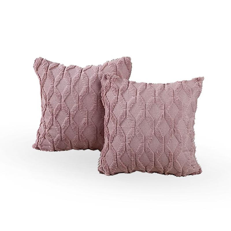 Mei Stylish - Throw Pillow With Extra Comfort - Pink - Pack of 2
