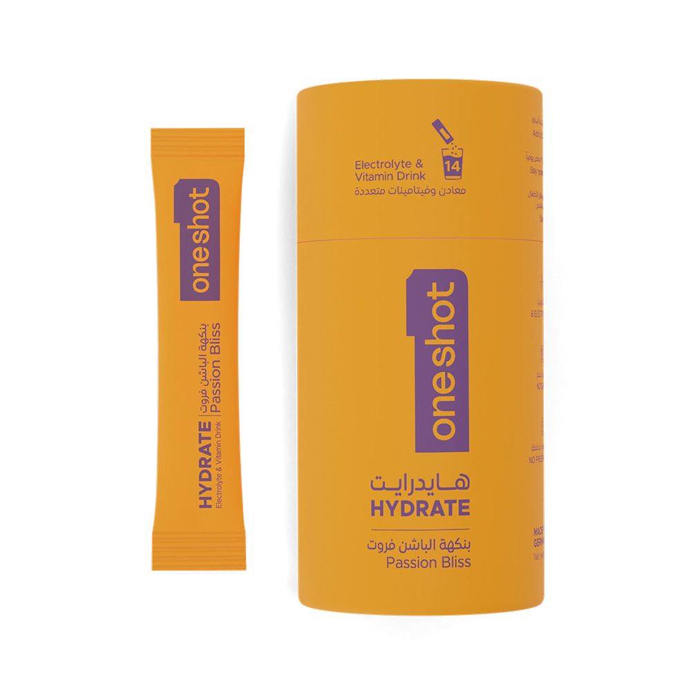 oneshot - Electrolyte Hydration Sticks - Passion Bliss - 14 Sticks
