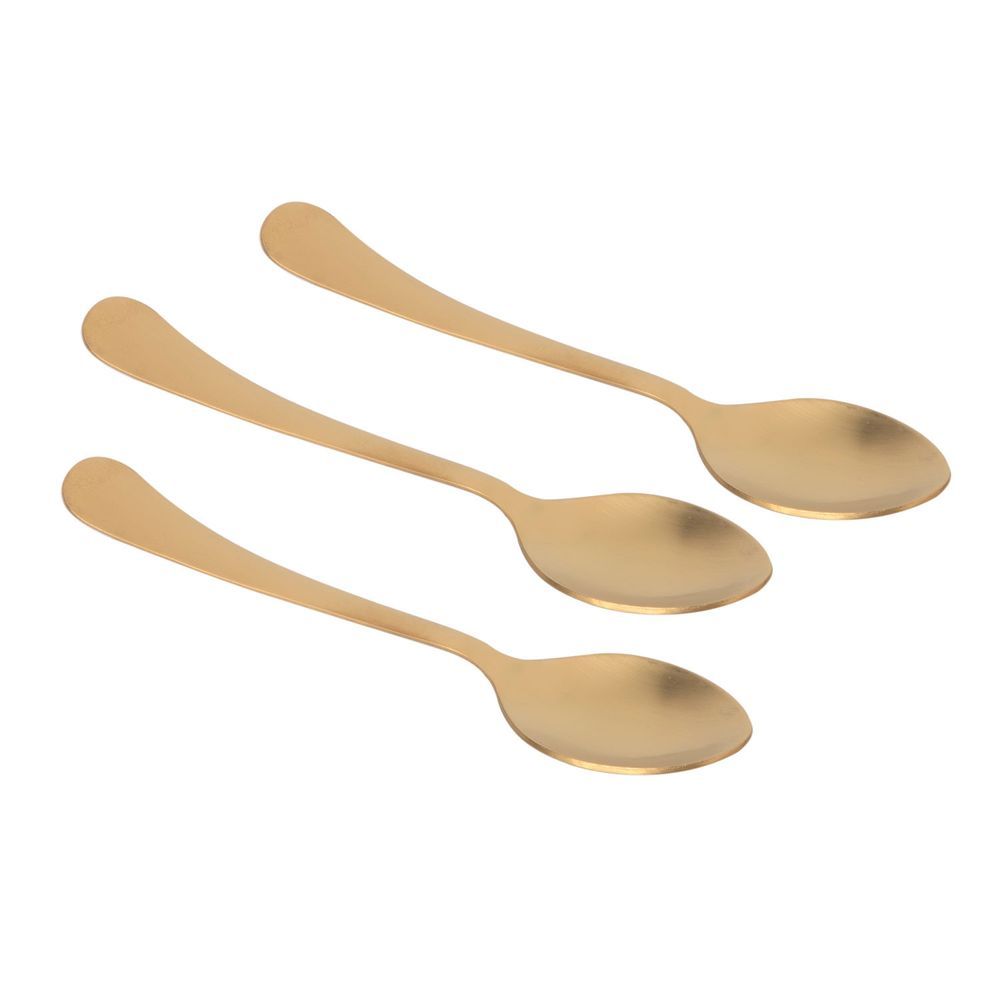 Kitchen Master - Dessert Spoon - Gravity - Gold - 3 Pcs