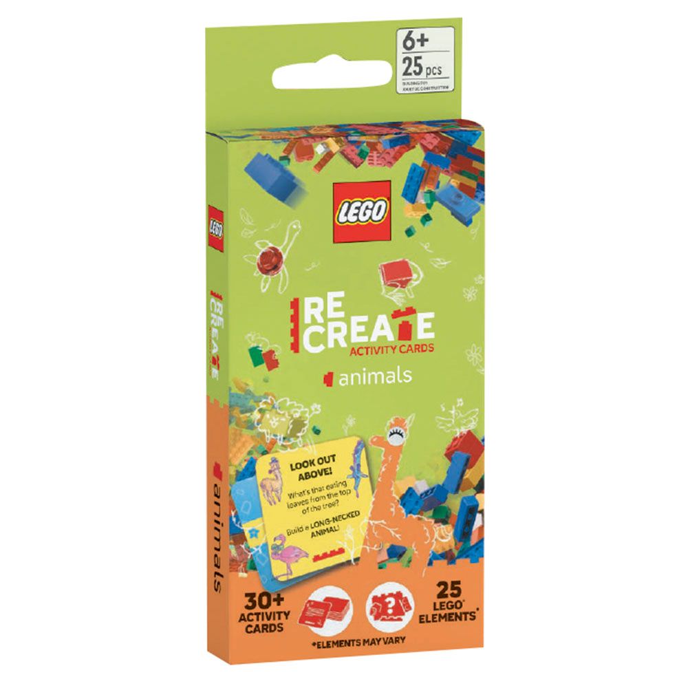 Lego - Re-Create Activity Cards - Animals - 25 Pcs