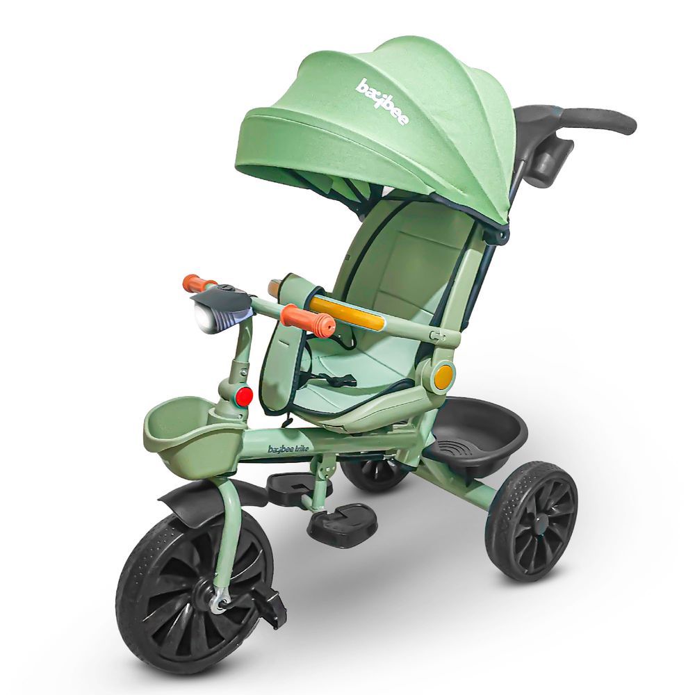 Baybee - 3-In-1 Uno Tricycle For Kids - Green