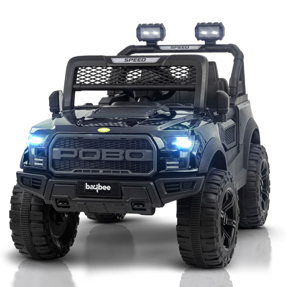 Baybee - Bronco Battery Operated Ride-On Jeep - Black