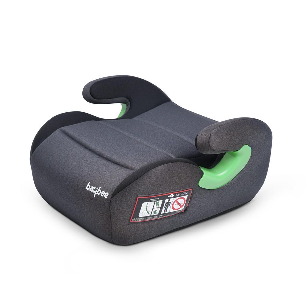 Baybee - Baby Booster Car Seat Without Isofix - Grey