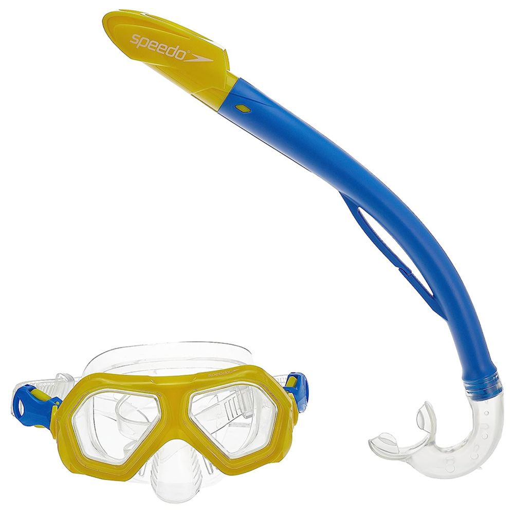Speedo - Leisure Junior Dual Lenses & Snorkel Kit - Yellow