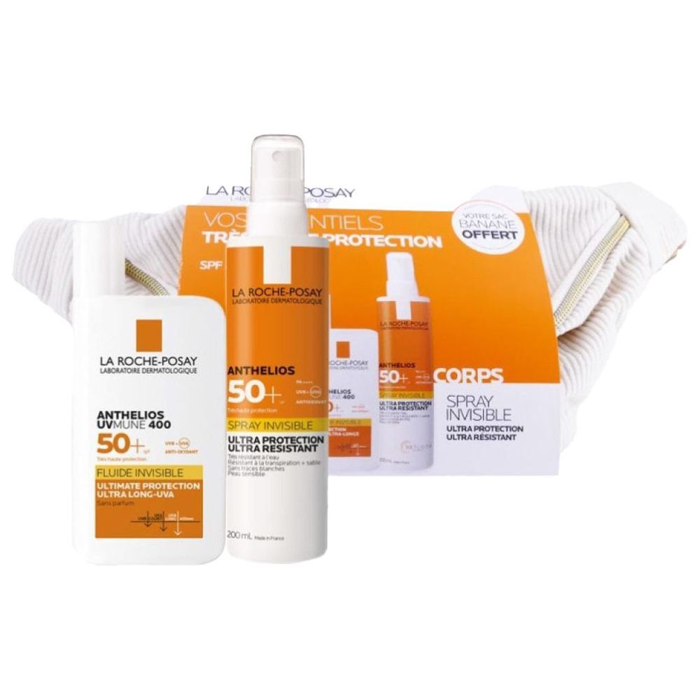 La Roche Posay - Anthelios Invisible Spray w/ Fluid Sunscreen - 2 Pcs
