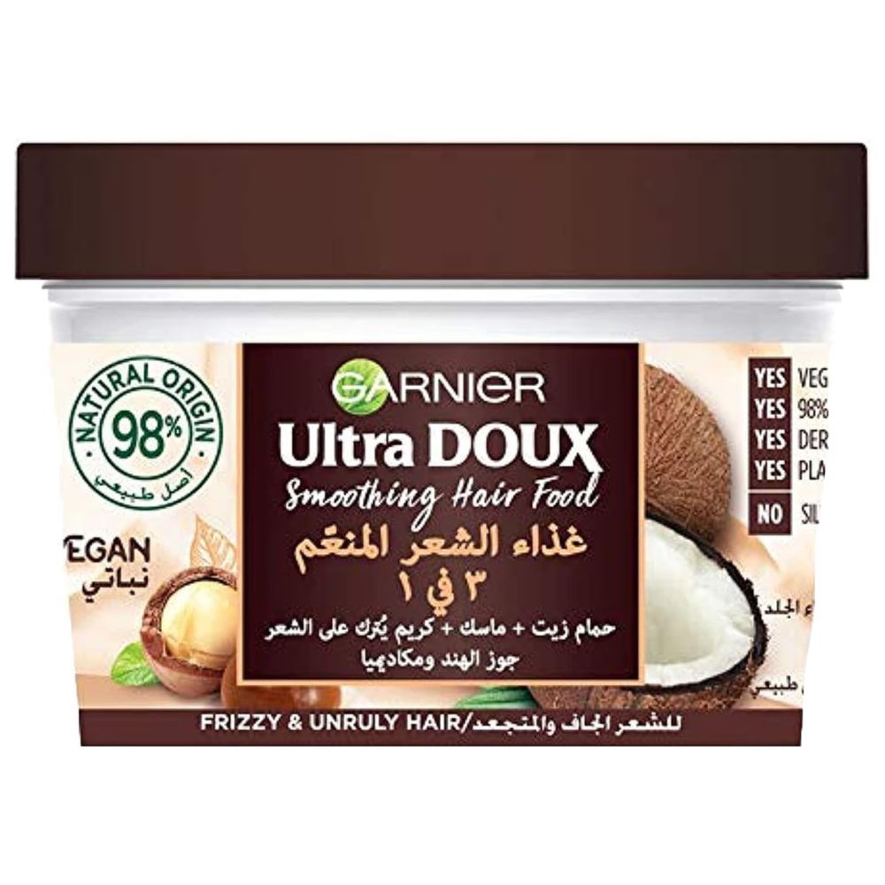 غارنييه - ألترا دو غذاء الشعر بجوز الهند المنعم - 390 مل