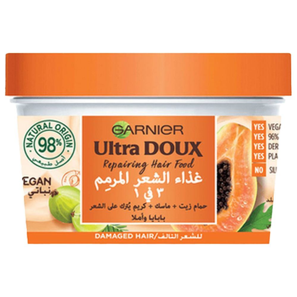 GARNIER - Ultra Doux Repairing Papaya Hair Food - 390 ml
