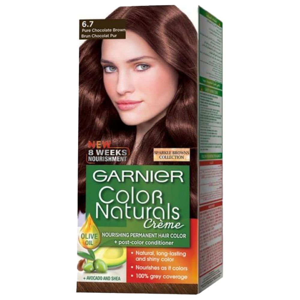 GARNIER - Color Naturals Cream Hair Color - No. 6.7 Pure Chocolate