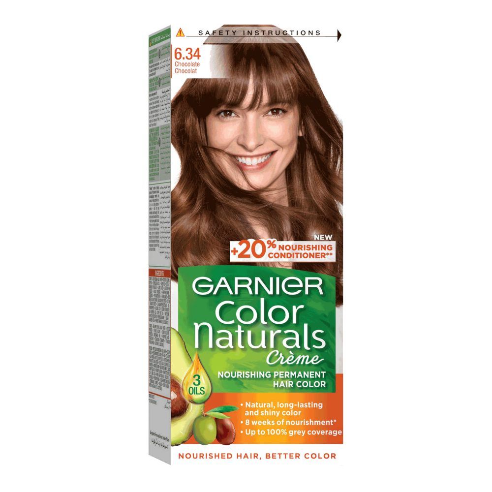 GARNIER - Color Naturals Cream Hair Color - 6.34 Chocolate