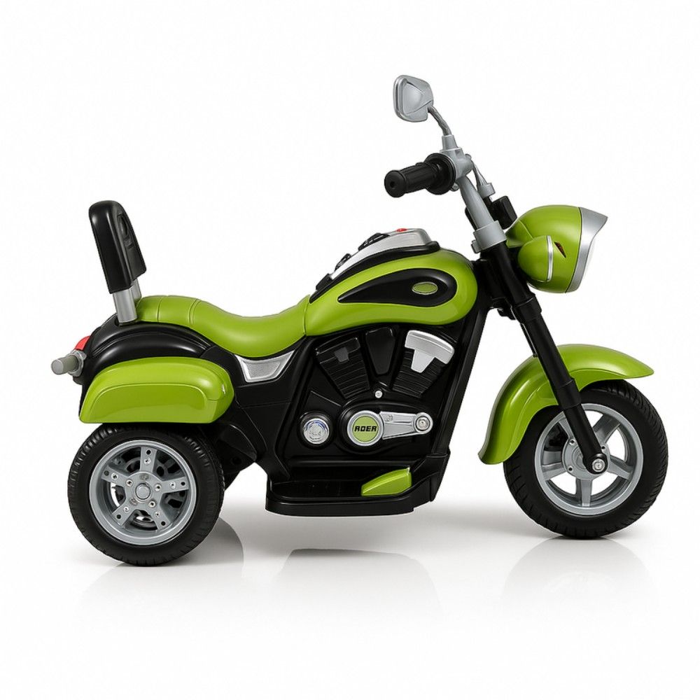 Free - Urban Tots - Battery Operated Chopper Style Ride-On Motorbike - Green - 12 V